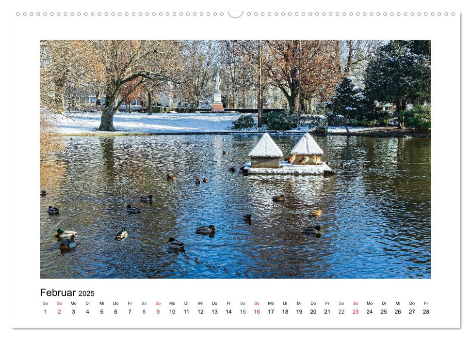 Wiesbaden Kurstadt mit Charme und Flair (CALVENDO Premium Wandkalender 2025)