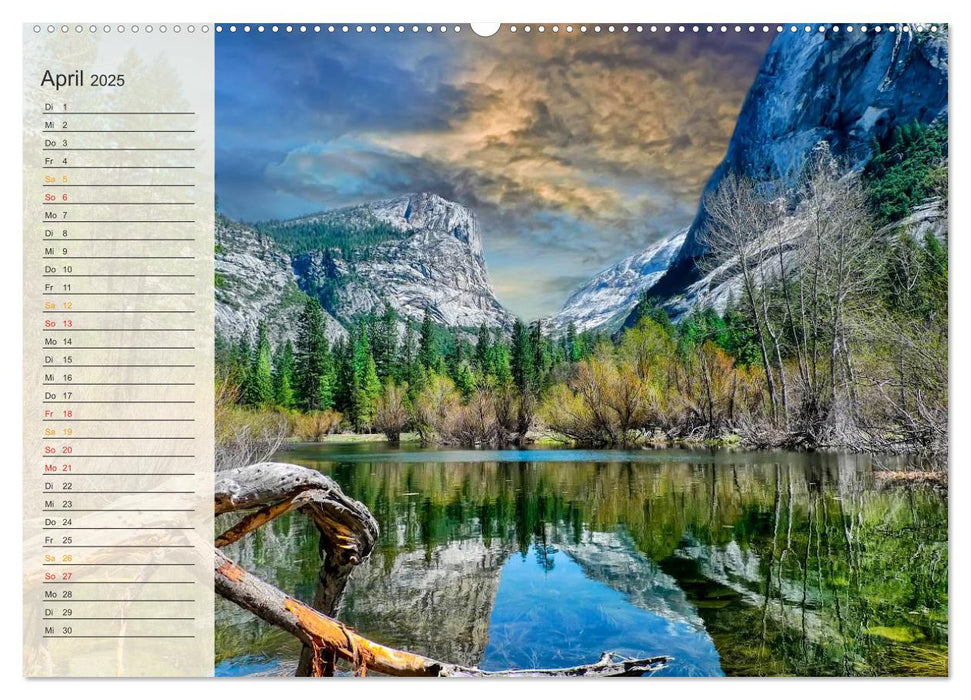 Nationalparks in den USA - wunderschön und einmalig (CALVENDO Premium Wandkalender 2025)