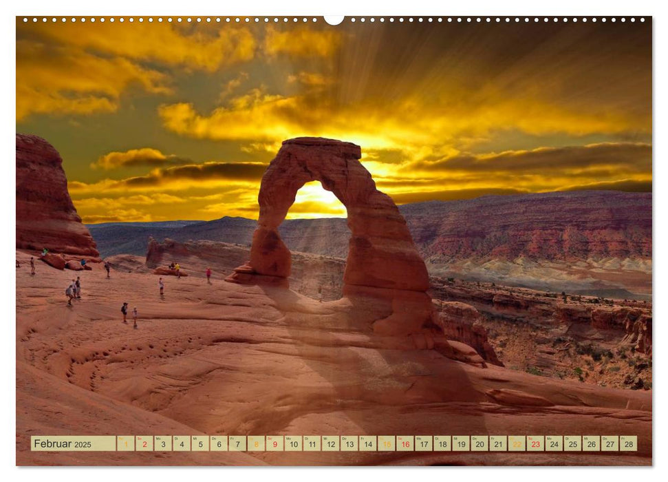 Nationalparks der USA - atemberaubend schön (CALVENDO Premium Wandkalender 2025)