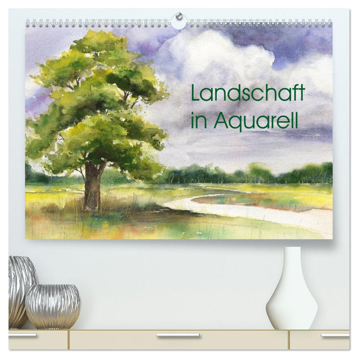 Landschaft in Aquarell (CALVENDO Premium Wandkalender 2025)