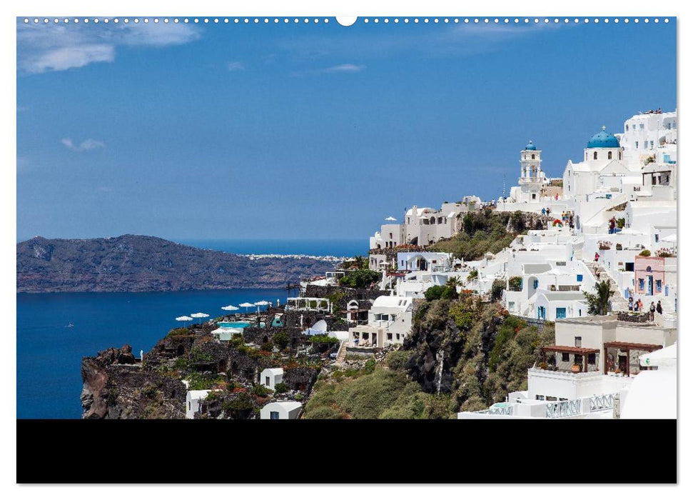 Santorini - Am Krater des Vulkans (CALVENDO Premium Wandkalender 2025)