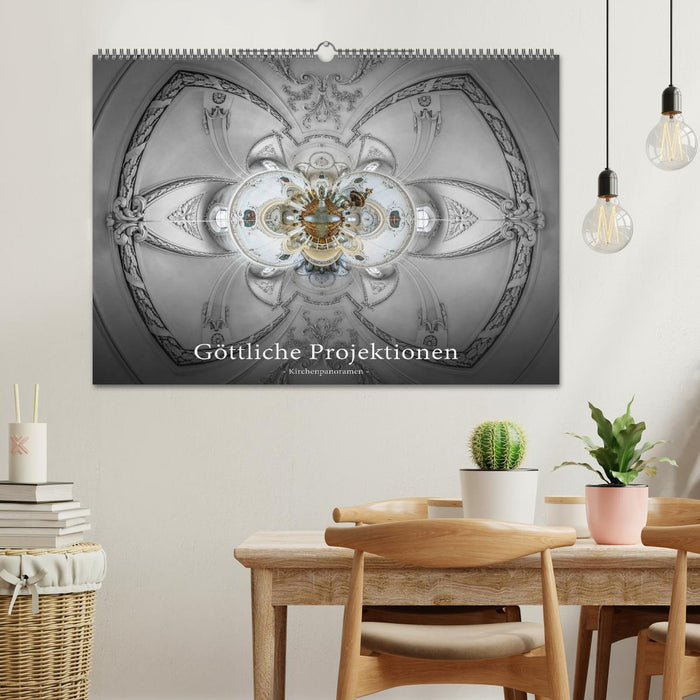 Göttliche Projektionen - Kirchenpanoramen (CALVENDO Wandkalender 2025)