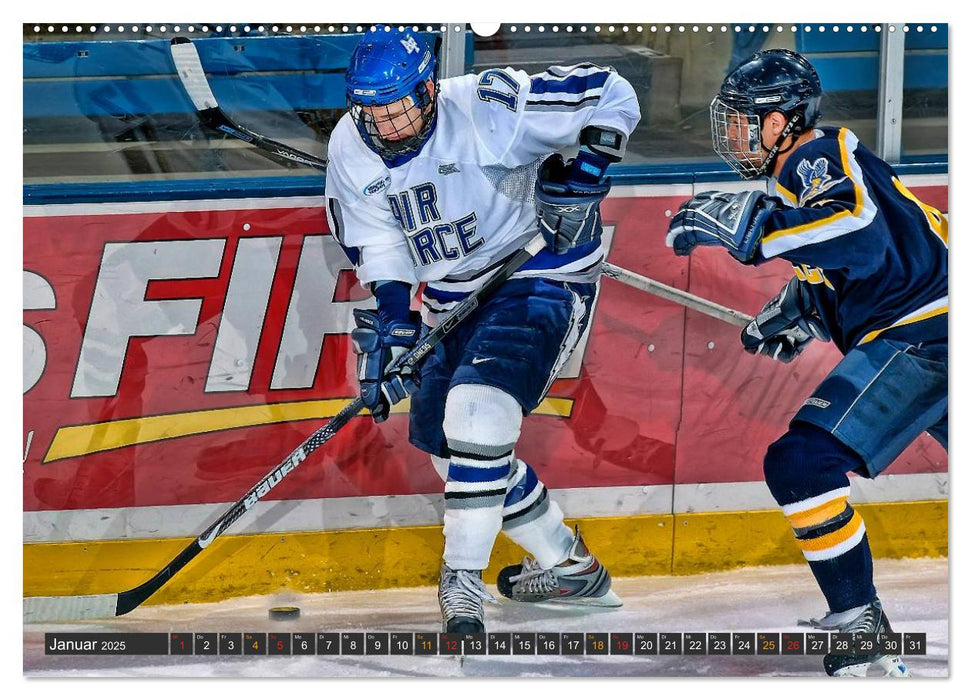 Eishockey - Fairplay und Schlägerei (CALVENDO Premium Wandkalender 2025)