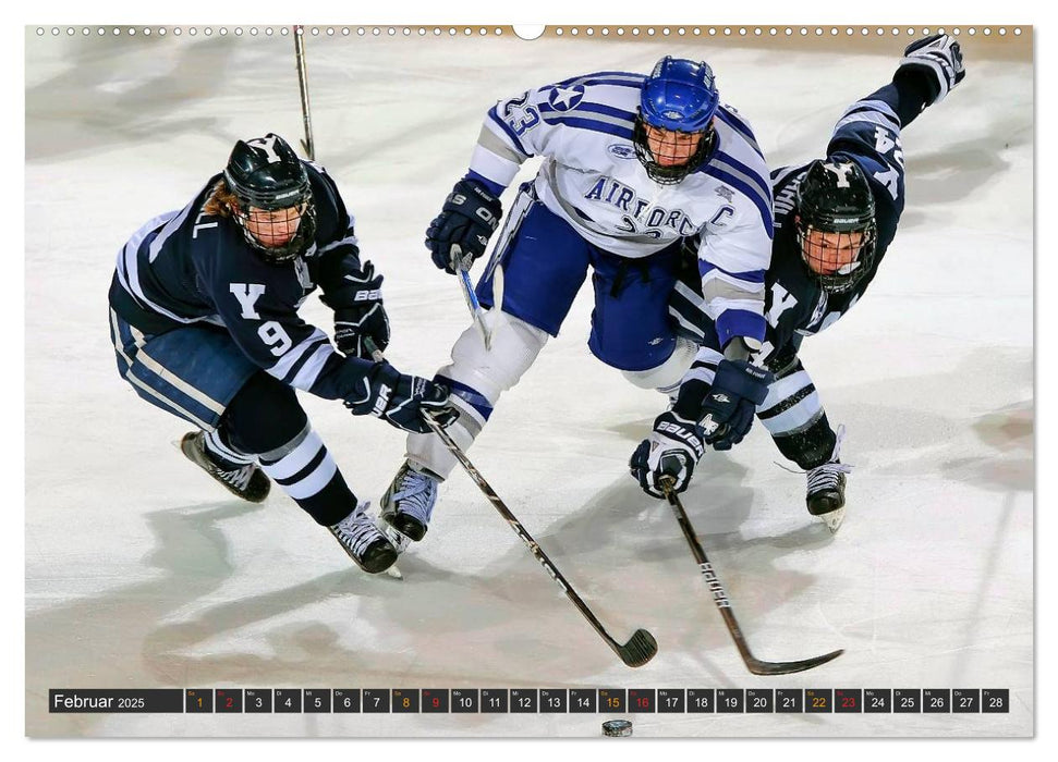 Eishockey - Fairplay und Schlägerei (CALVENDO Premium Wandkalender 2025)