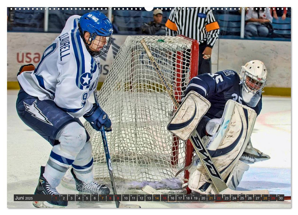 Eishockey - Fairplay und Schlägerei (CALVENDO Premium Wandkalender 2025)