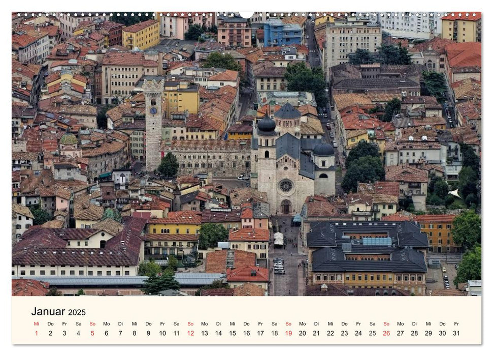 Trentino - Von den Dolomiten bis zum Gardasee (CALVENDO Premium Wandkalender 2025)