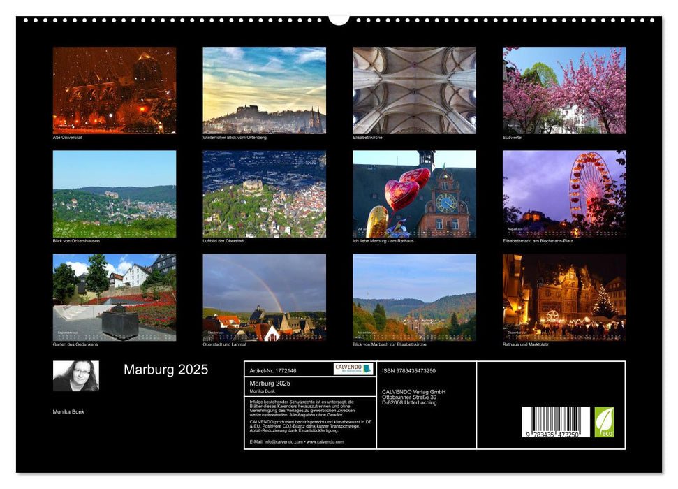 Marburg 2025 (CALVENDO Premium Wandkalender 2025)