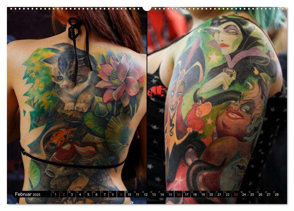 Körperkult Tattoo (CALVENDO Premium Wandkalender 2025)