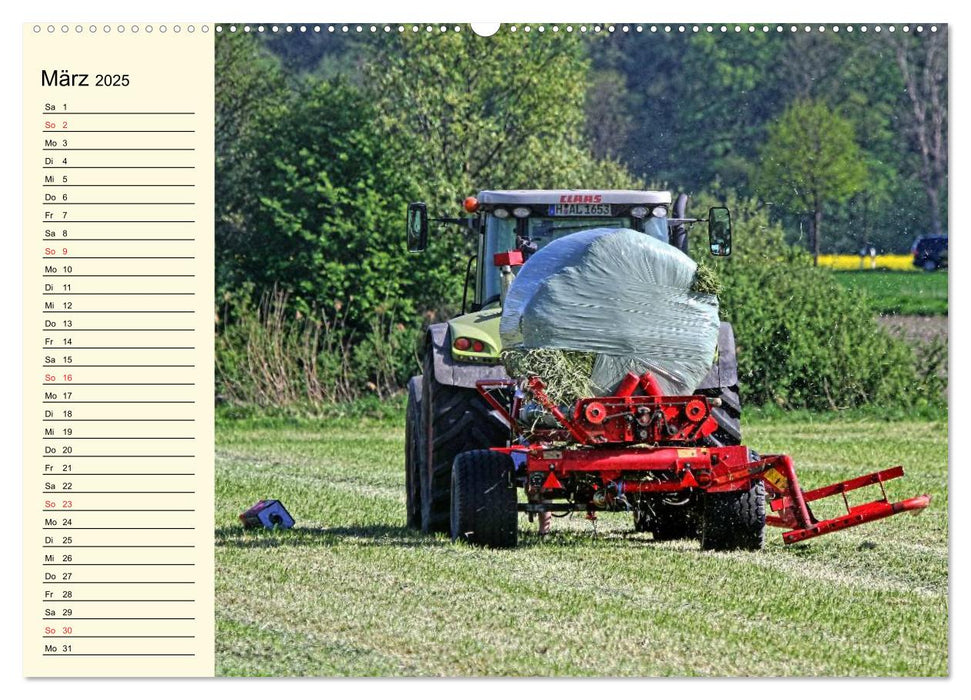 Landwirtschaftliche Maschinen im Einsatz (CALVENDO Premium Wandkalender 2025)