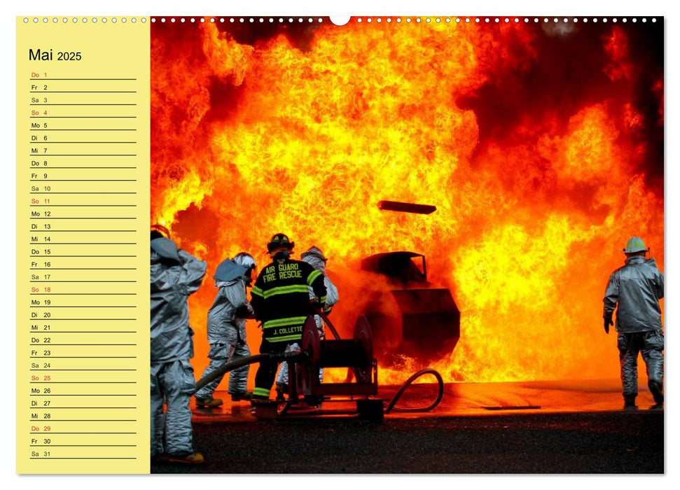 Die Feuerwehr. U.S. Firefighter im Einsatz (CALVENDO Premium Wandkalender 2025)