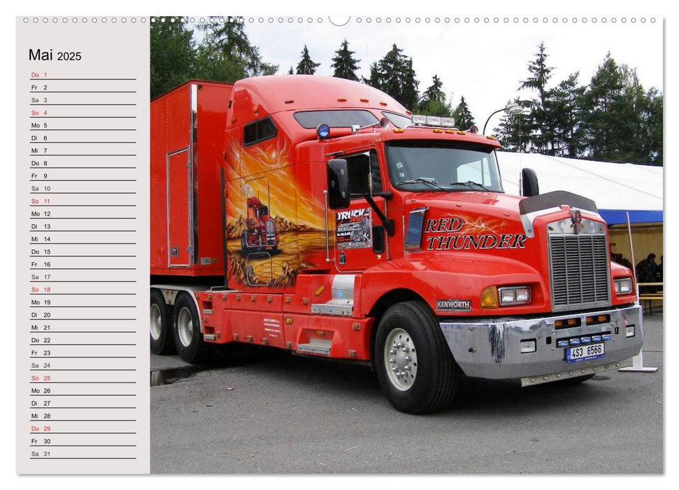 US-Trucks. Faszination Langhauber (CALVENDO Premium Wandkalender 2025)