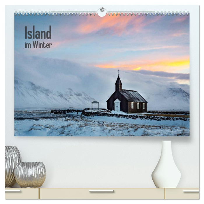 Island im Winter (CALVENDO Premium Wandkalender 2025)