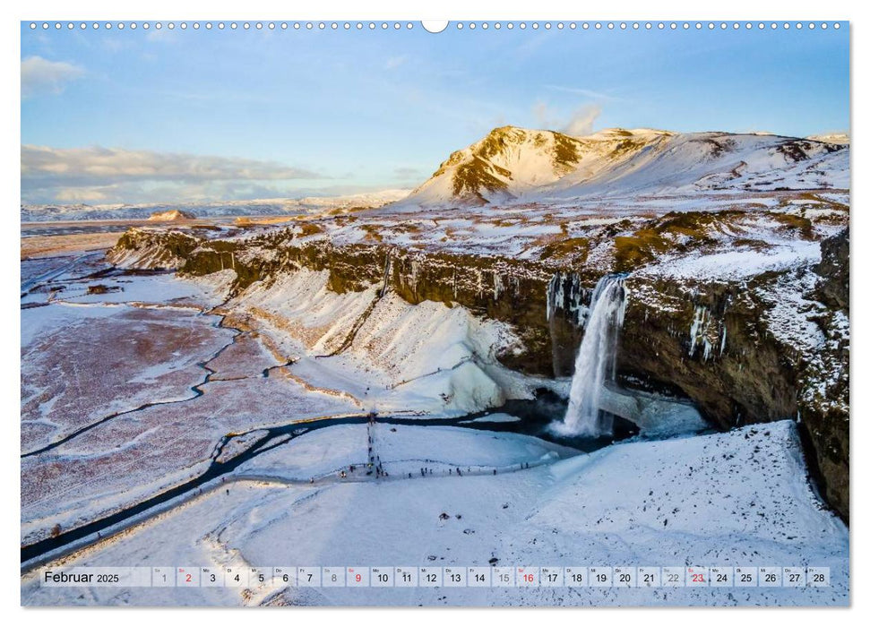 Island im Winter (CALVENDO Premium Wandkalender 2025)