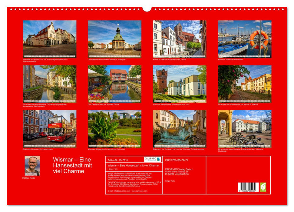 Wismar – Eine Hansestadt mit viel Charme (CALVENDO Wandkalender 2025)