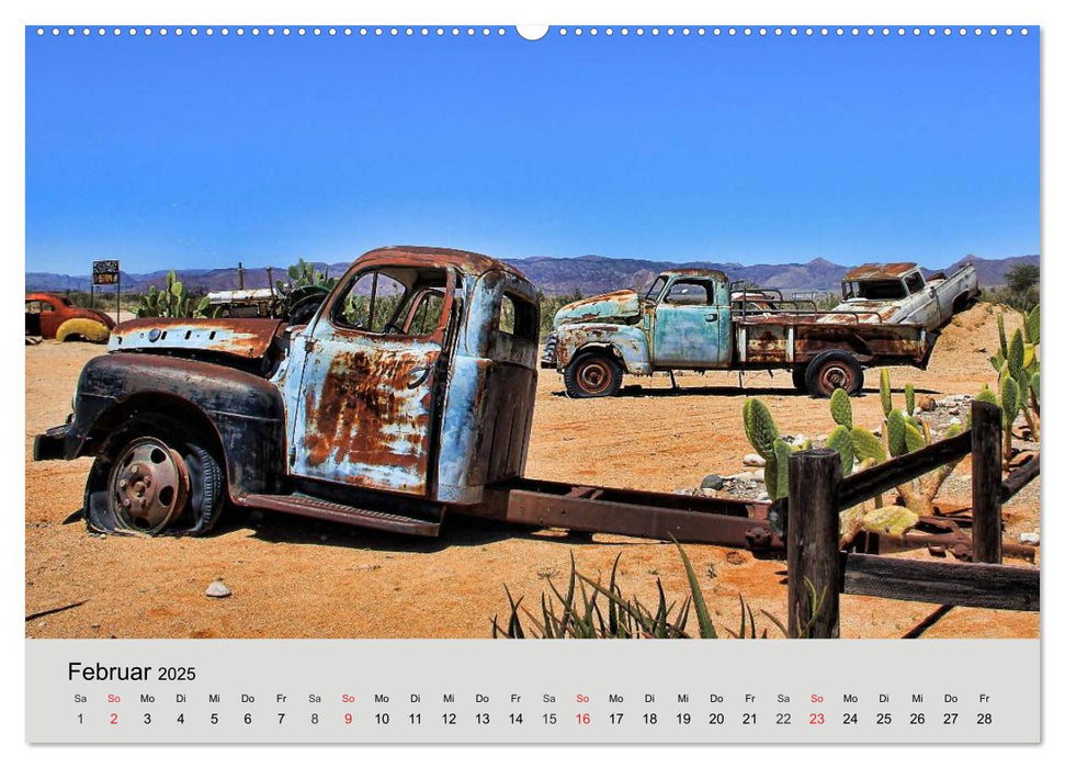 Rostige Autos. Faszination U.S. Wracks (CALVENDO Premium Wandkalender 2025)