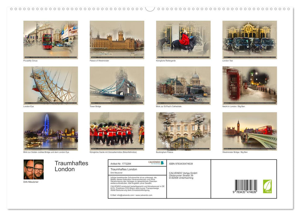 Traumhaftes London (CALVENDO Premium Wandkalender 2025)