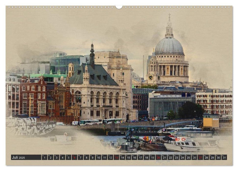 Traumhaftes London (CALVENDO Premium Wandkalender 2025)