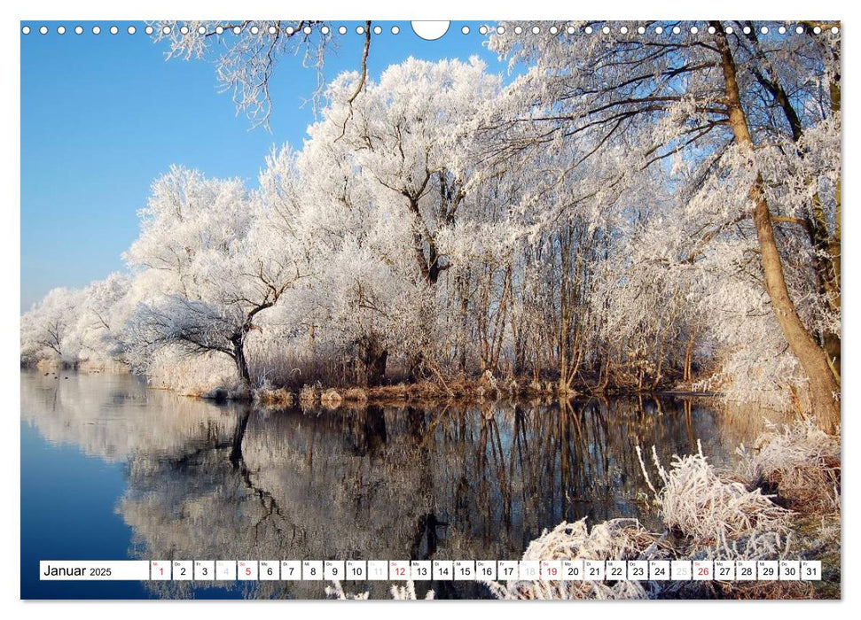 Vier Jahreszeiten im Land Brandenburg (CALVENDO Wandkalender 2025)