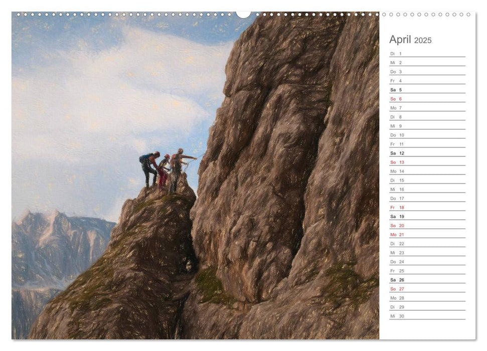 Kunstvolle Landschaften - Gemaltes Südtirol (CALVENDO Premium Wandkalender 2025)