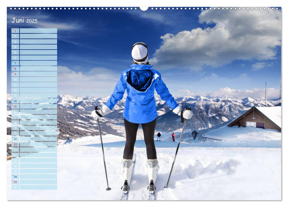 Ski und Snowboard - Leidenschaft im Schnee (CALVENDO Premium Wandkalender 2025)