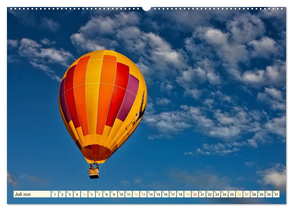 Fahrt mit dem Ballon, Mut-Probe (CALVENDO Premium Wandkalender 2025)