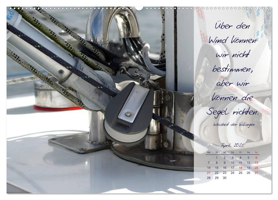 Detailbetrachtung eines Seglers (CALVENDO Premium Wandkalender 2025)