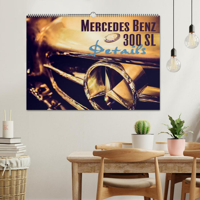 Mercedes Benz 300 SL - Details (CALVENDO Wandkalender 2025)