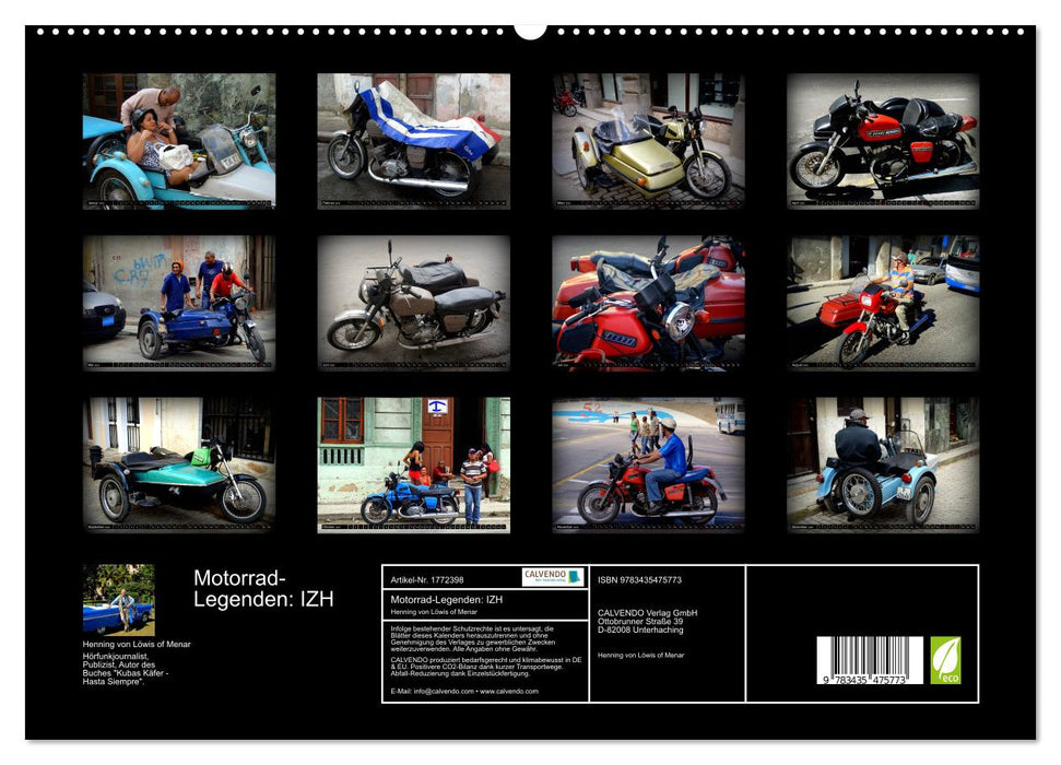 Motorrad-Legenden: IZH (CALVENDO Premium Wandkalender 2025)