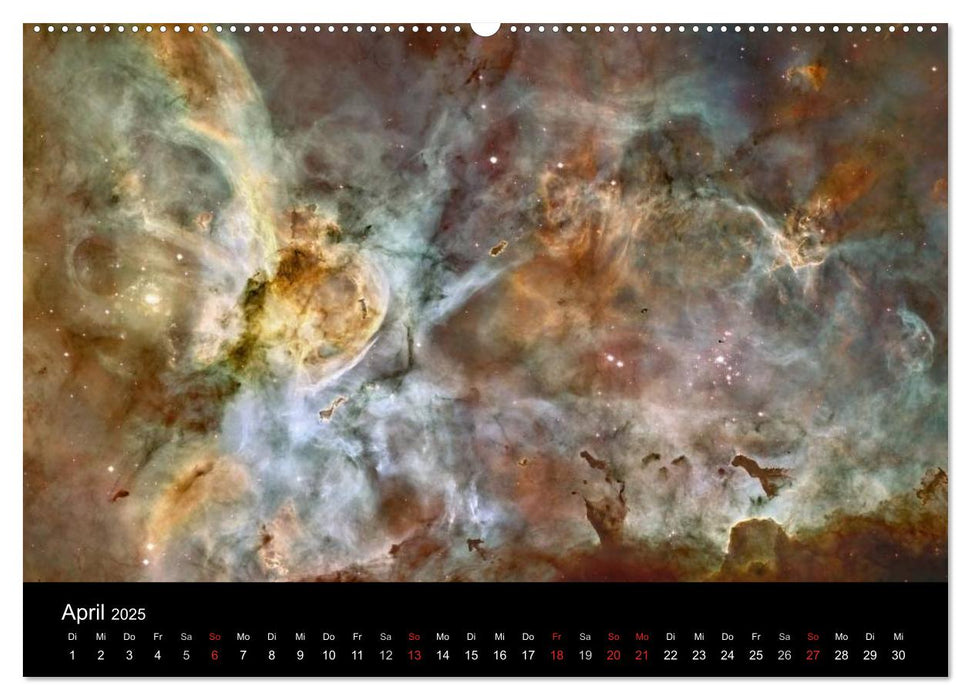 Der Weltraum. Spektakuläre Gasnebel und Galaxien (CALVENDO Premium Wandkalender 2025)