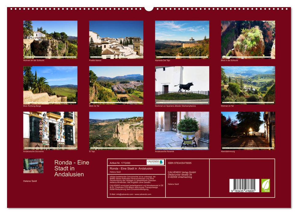 Ronda - Eine Stadt in Andalusien (CALVENDO Premium Wandkalender 2025)