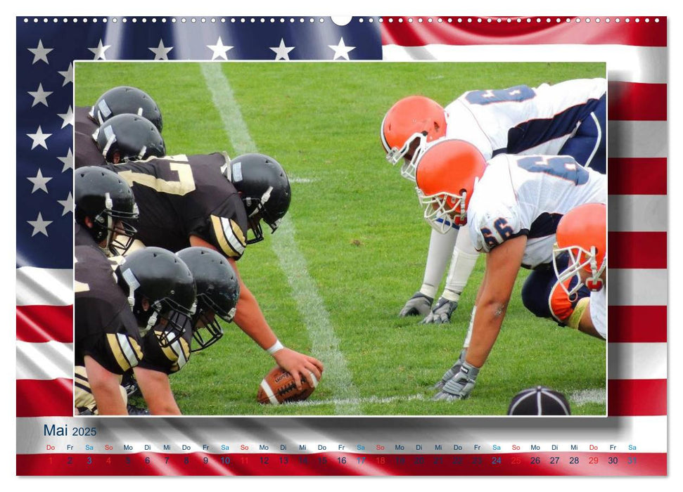 American Football - Kickoff (CALVENDO Premium Wandkalender 2025)