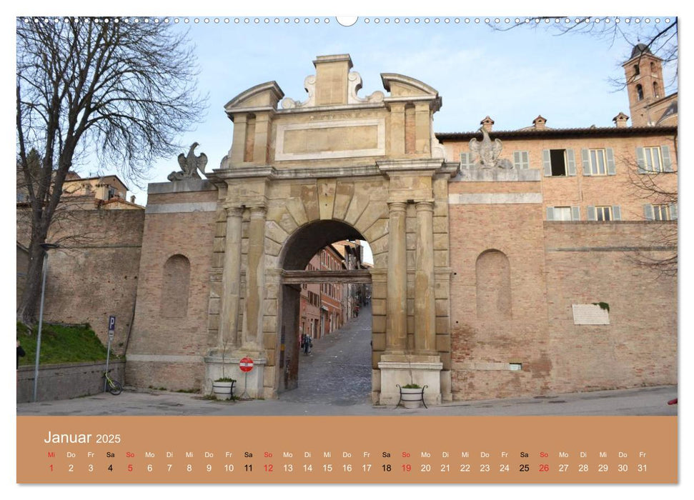 Urbino - Ein Spaziergang durch die Renaissance-Stadt in den Marken (CALVENDO Premium Wandkalender 2025)