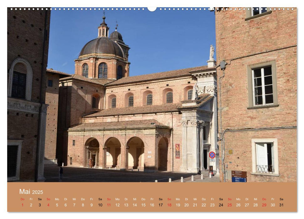 Urbino - Ein Spaziergang durch die Renaissance-Stadt in den Marken (CALVENDO Premium Wandkalender 2025)