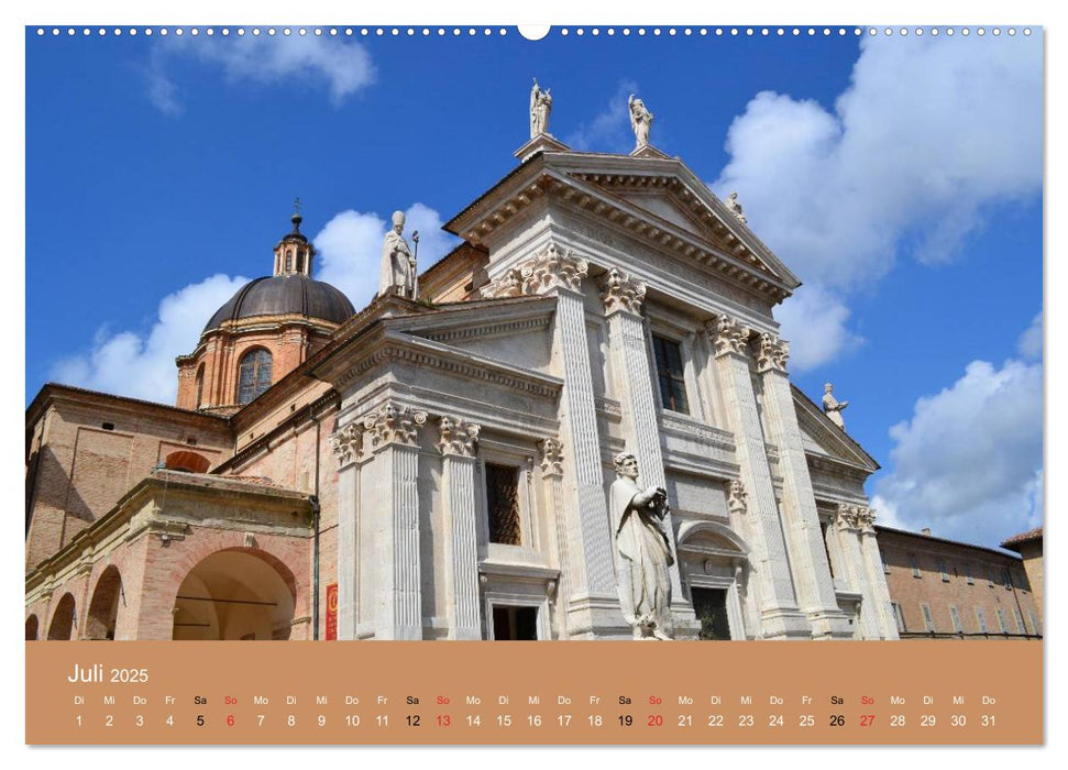 Urbino - Ein Spaziergang durch die Renaissance-Stadt in den Marken (CALVENDO Premium Wandkalender 2025)