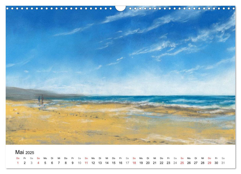 Das Meer in Pastellkreide (CALVENDO Wandkalender 2025)