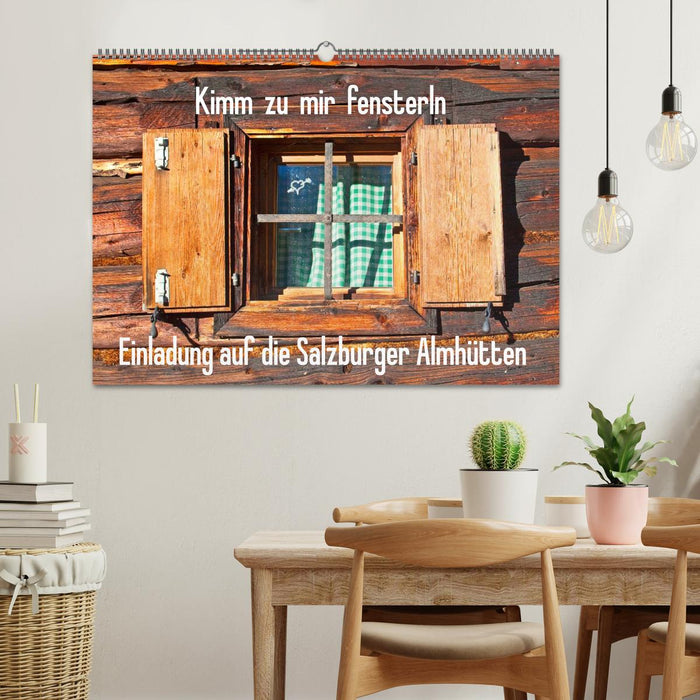 Einladung auf die Salzburger Almhütten (CALVENDO Wandkalender 2025)