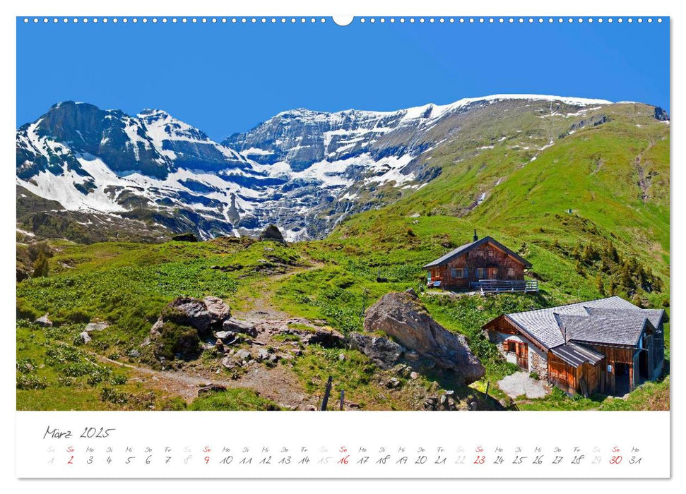 Einladung auf die Salzburger Almhütten (CALVENDO Wandkalender 2025)