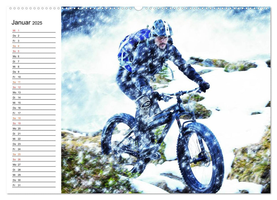 Mountainbike Trails (CALVENDO Premium Wandkalender 2025)