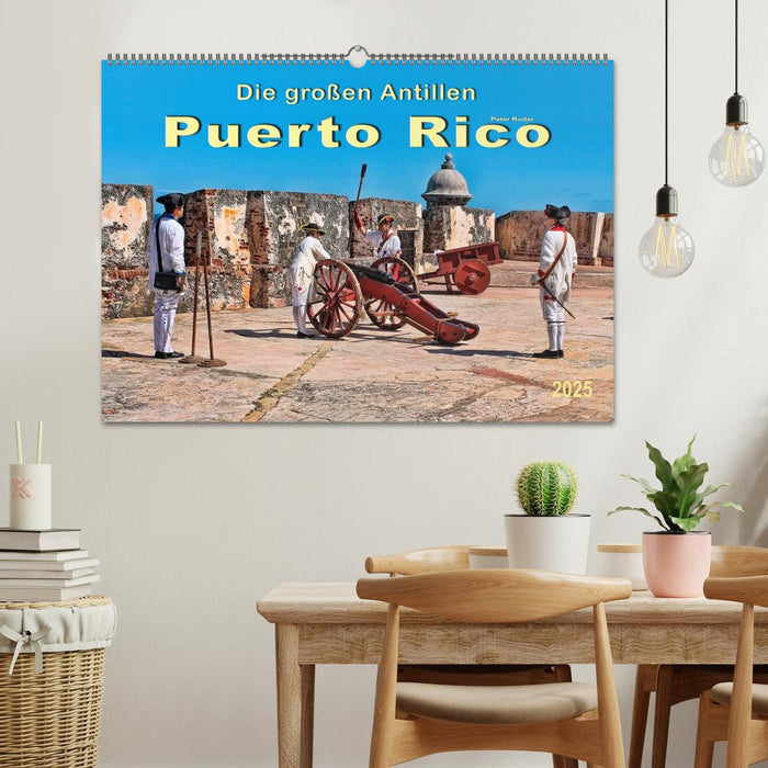 Die großen Antillen - Puerto Rico (CALVENDO Wandkalender 2025)