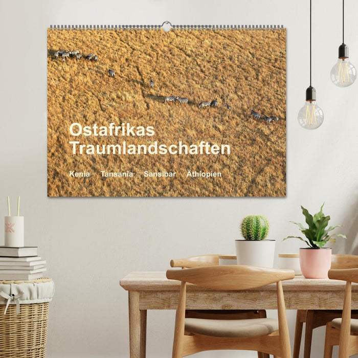 Ostafrikas Traumlandschaften. Kenia - Tansania - Sansibar - Äthiopien (CALVENDO Wandkalender 2025)