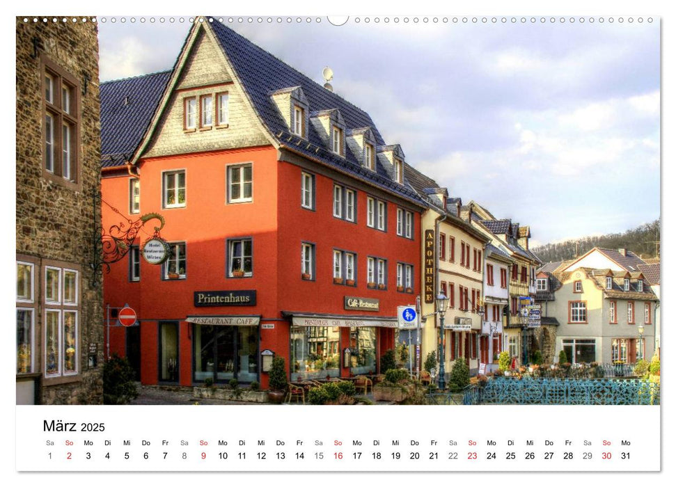 Die schönsten Orte der Eifel (CALVENDO Premium Wandkalender 2025)