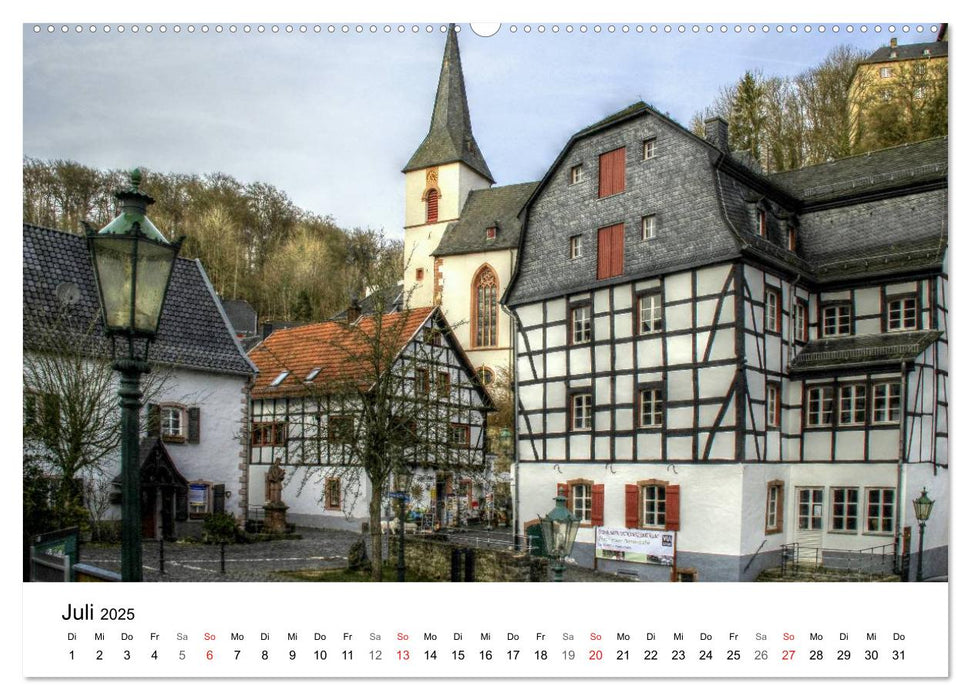 Die schönsten Orte der Eifel (CALVENDO Premium Wandkalender 2025)