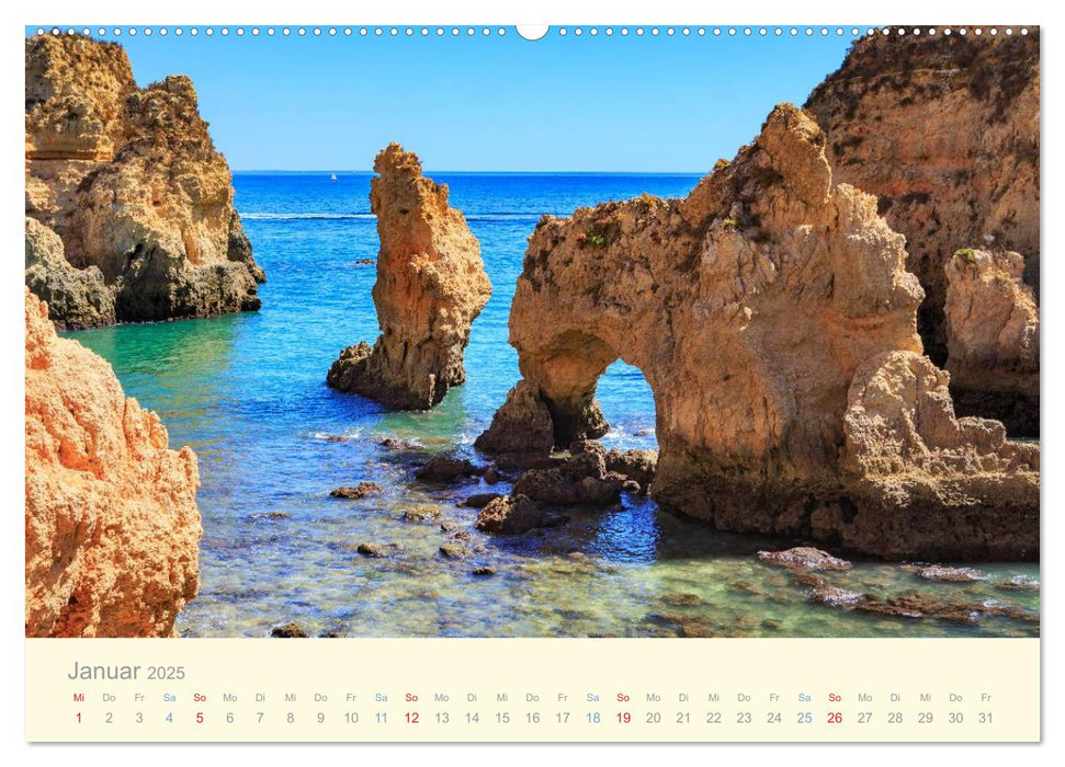 Algarve - Portugals goldene Küste (CALVENDO Wandkalender 2025)