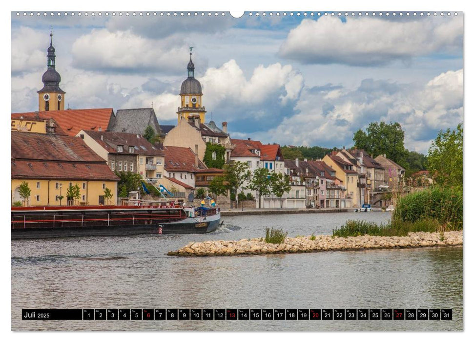 Schiffe auf dem Main - Wasserstraße Main (CALVENDO Premium Wandkalender 2025)