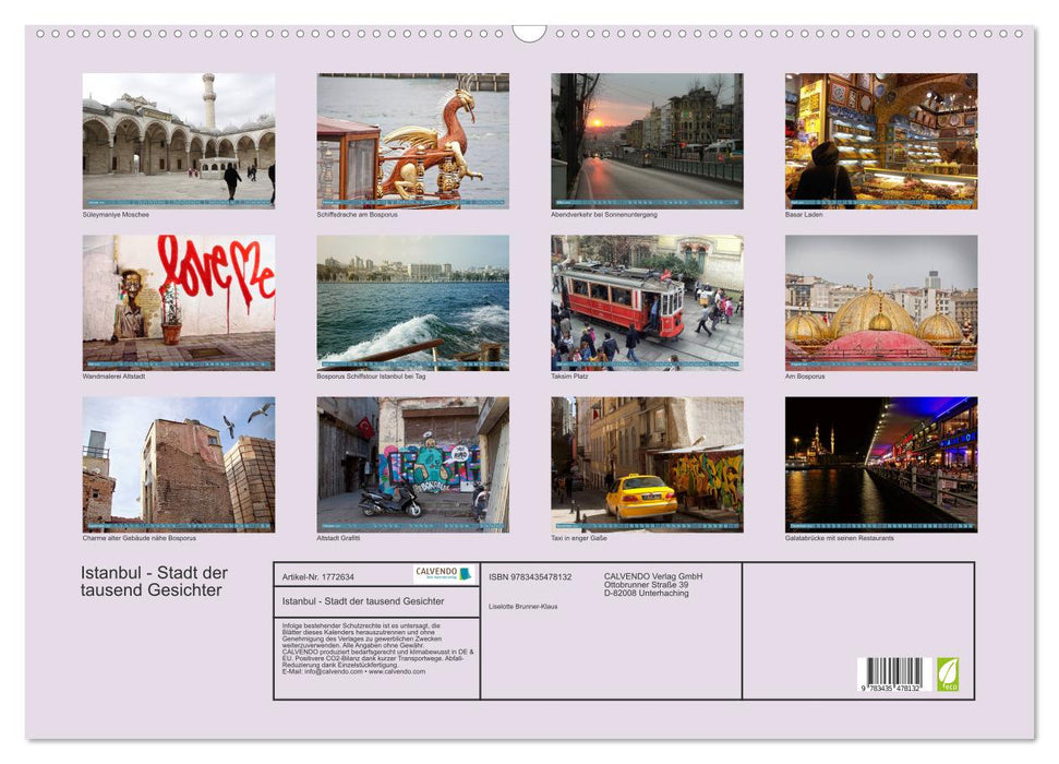 Istanbul - Stadt der tausend Gesichter (CALVENDO Wandkalender 2025)