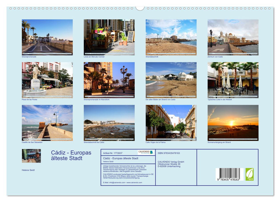 Cádiz - Europas älteste Stadt (CALVENDO Premium Wandkalender 2025)