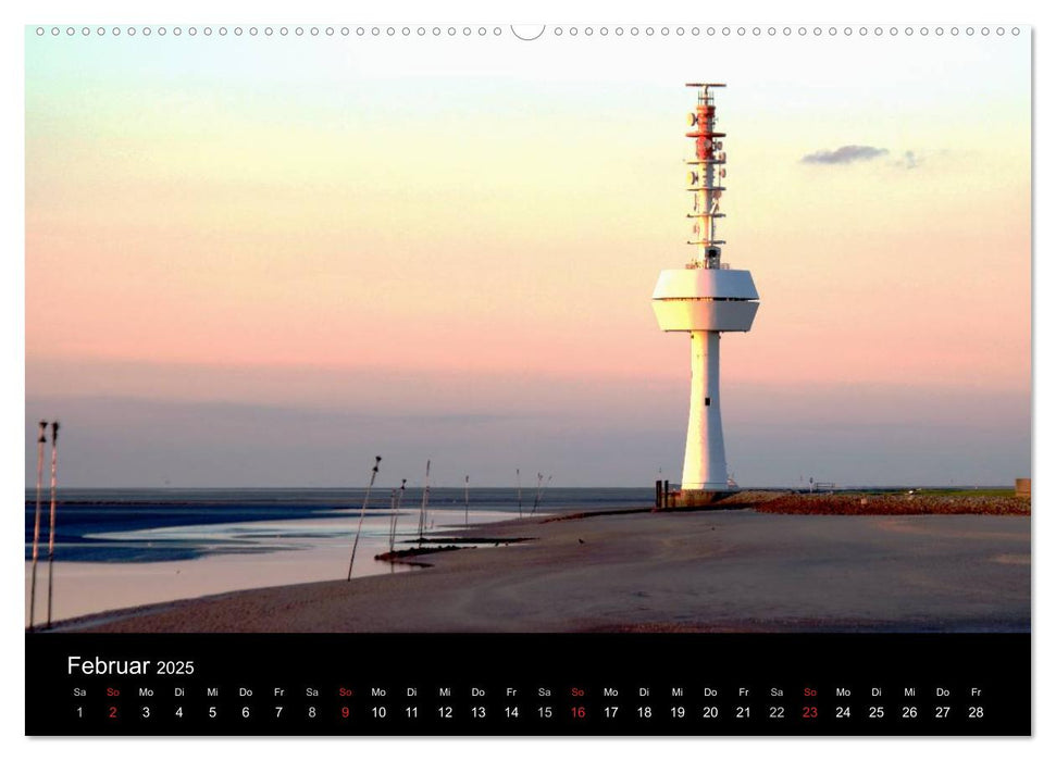 Zeit für... Insel Neuwerk - Kulturlandschaft im Wattenmeer (CALVENDO Premium Wandkalender 2025)