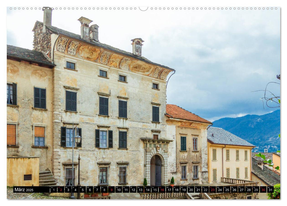 Lago di Orta - Ortasee (CALVENDO Premium Wandkalender 2025)