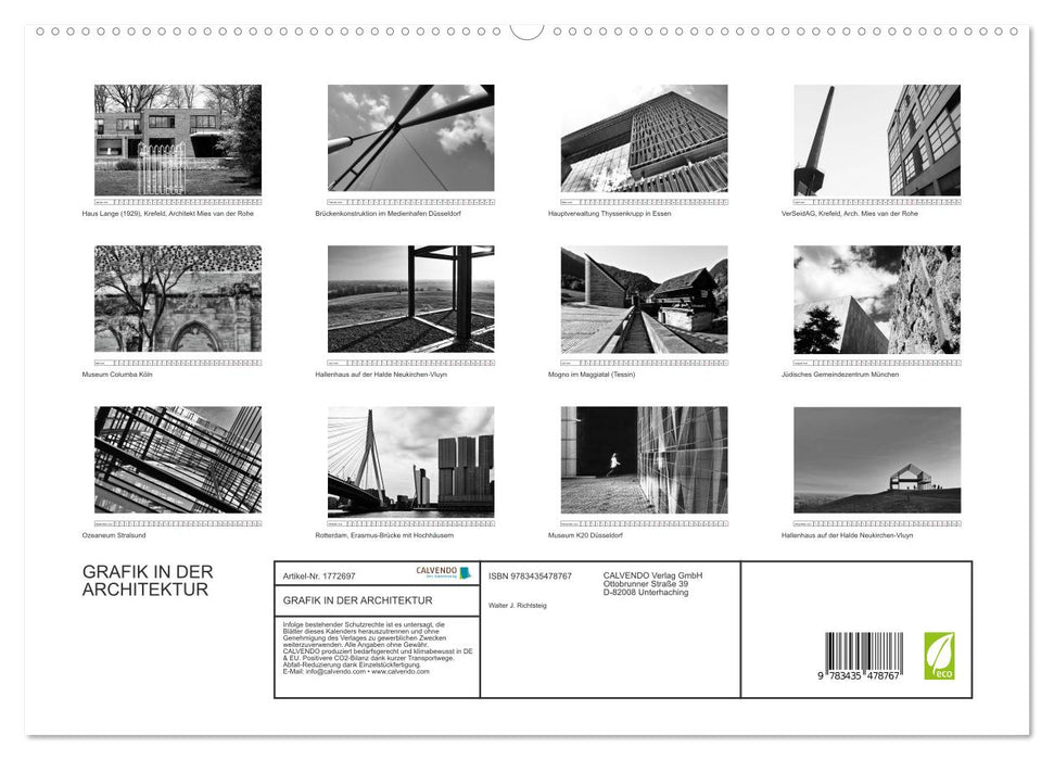 GRAFIK IN DER ARCHITEKTUR (CALVENDO Premium Wandkalender 2025)