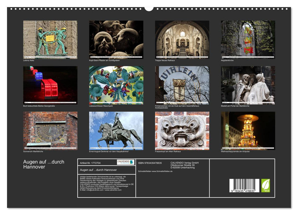 Augen auf ...durch Hannover (CALVENDO Premium Wandkalender 2025)